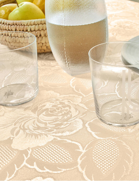 Tafellaken van damastjacquard (vanille)