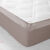 Drap-housse uni flanelle 130g/m&sup2; - bonnet 32 cm (taupe)