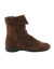 Boots fourr&eacute;es en cro&ucirc;te de cuir (marron)