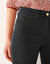 Pantalon 7/8&egrave;me fusel&eacute; stretch uni (noir)