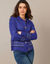 Gilet détail jacquard  (bleuet)