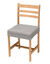 Housse chaise unie extensible - housse int&eacute;grale ou assise seule (gris perle)