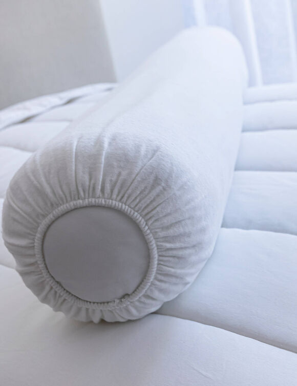 Sous-taie de traversin coton issu de l'agriculture biologique(**) (blanc)