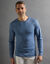 T-shirt sous-vêtement homme col rond manches longues chaleur intense - lot de 2 (jeans)
