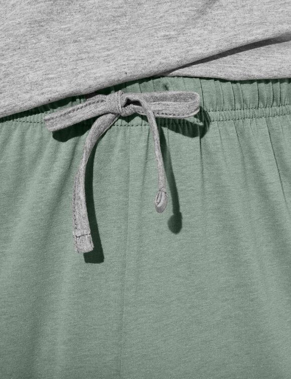Pyjamabroek, effen groen (groen)