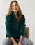 Pull col camionneur zipp&eacute;, maille moelleuse (vert &eacute;meraude)