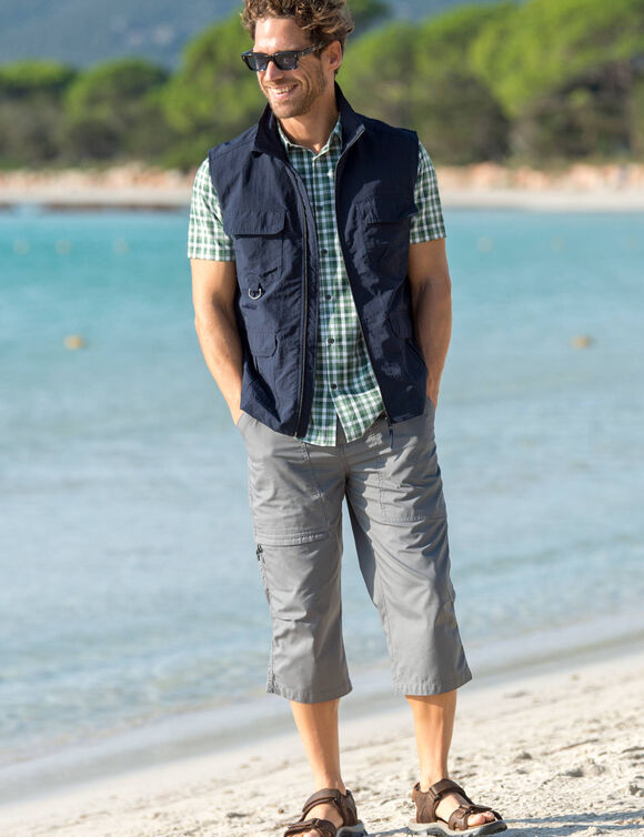 Gilet multipoches sans manches (marine)