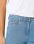 Tapered 7/8-broek, denim (bleached)