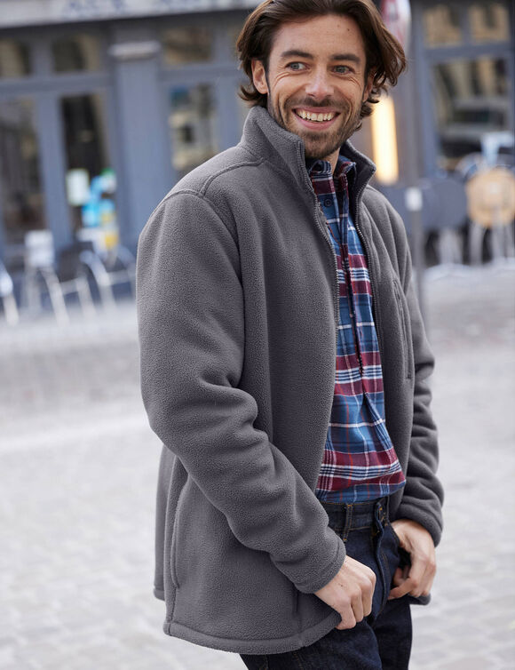 Blouson polaire spécial grand froid (anthracite)