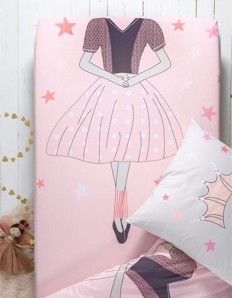 Linge de lit enfant déguisement Princesse en coton, rose poudré, hi-res image number 3