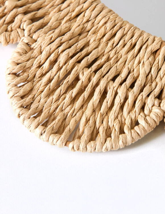 Miroir fleur en rotin (naturel)