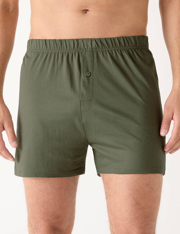 Cale&ccedil;on flottant ouvert uni - lot de 4 (kaki + gris + noir)