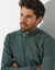Sweat entièrement zippé uni (vert foncé)
