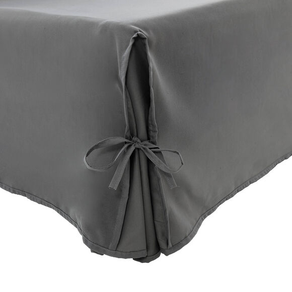 Housse canapé clic-clac standard microfibre (gris anthracite)