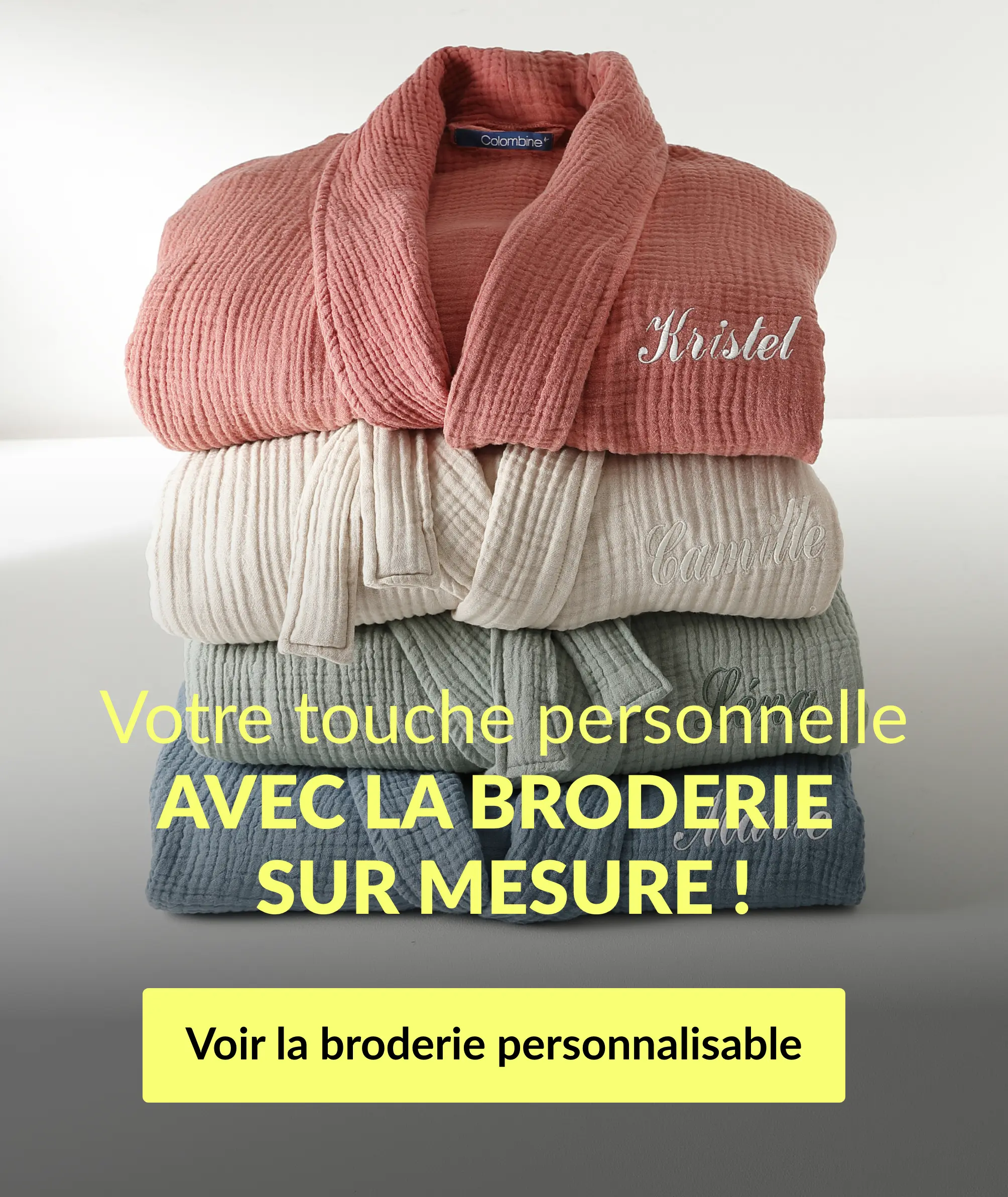 Votre touche personnelle avec la broderie sur mesure