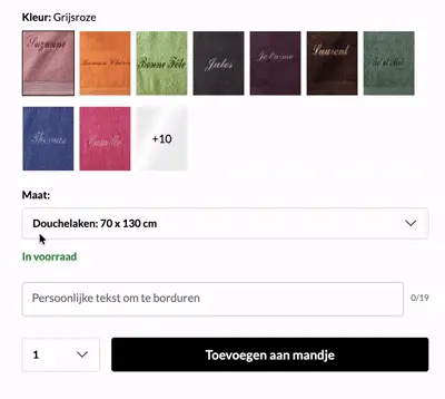 Collectie gepersonaliseerde badhanddoeken, zacht en comfortabel – 420 g/m² – Blog Blancheporte