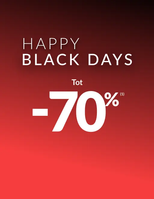 Happy Black Days : jusqu'à -70% de réduction sur le site