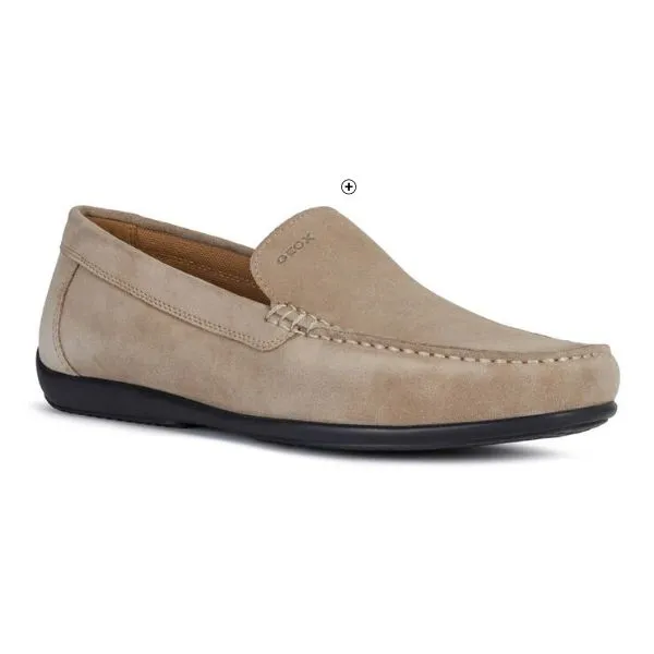 Mocassins homme Ascanio Geox® en cuir beige pas cher | Blancheporte