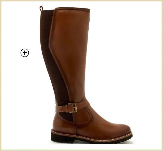 Bottes cavalières en cuir spécialement conçues pour mollets larges pas chères | Blancheporte