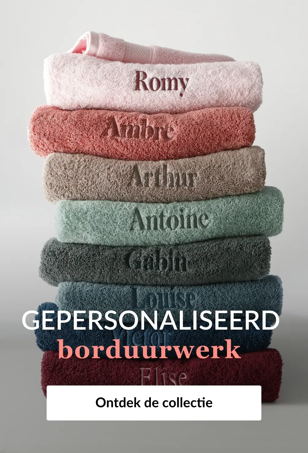 Ontdek personaliseerbaar borduurwerk op Blancheporte.be