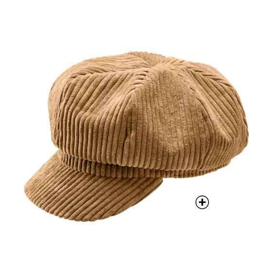 Casquette en velours femme marron taille unique pas cher | Blancheporte