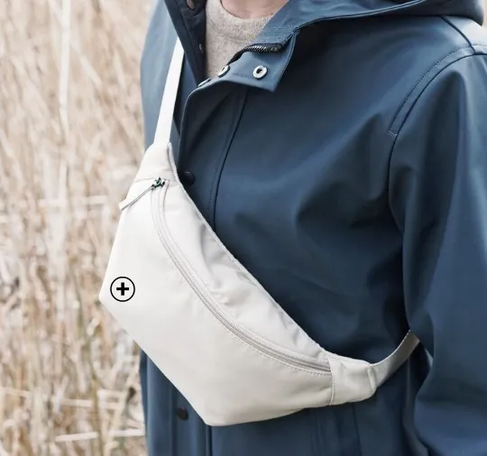 Sac banane blanc imperméable unisexe recyclé et éco-responsable pas cher | Blancheporte