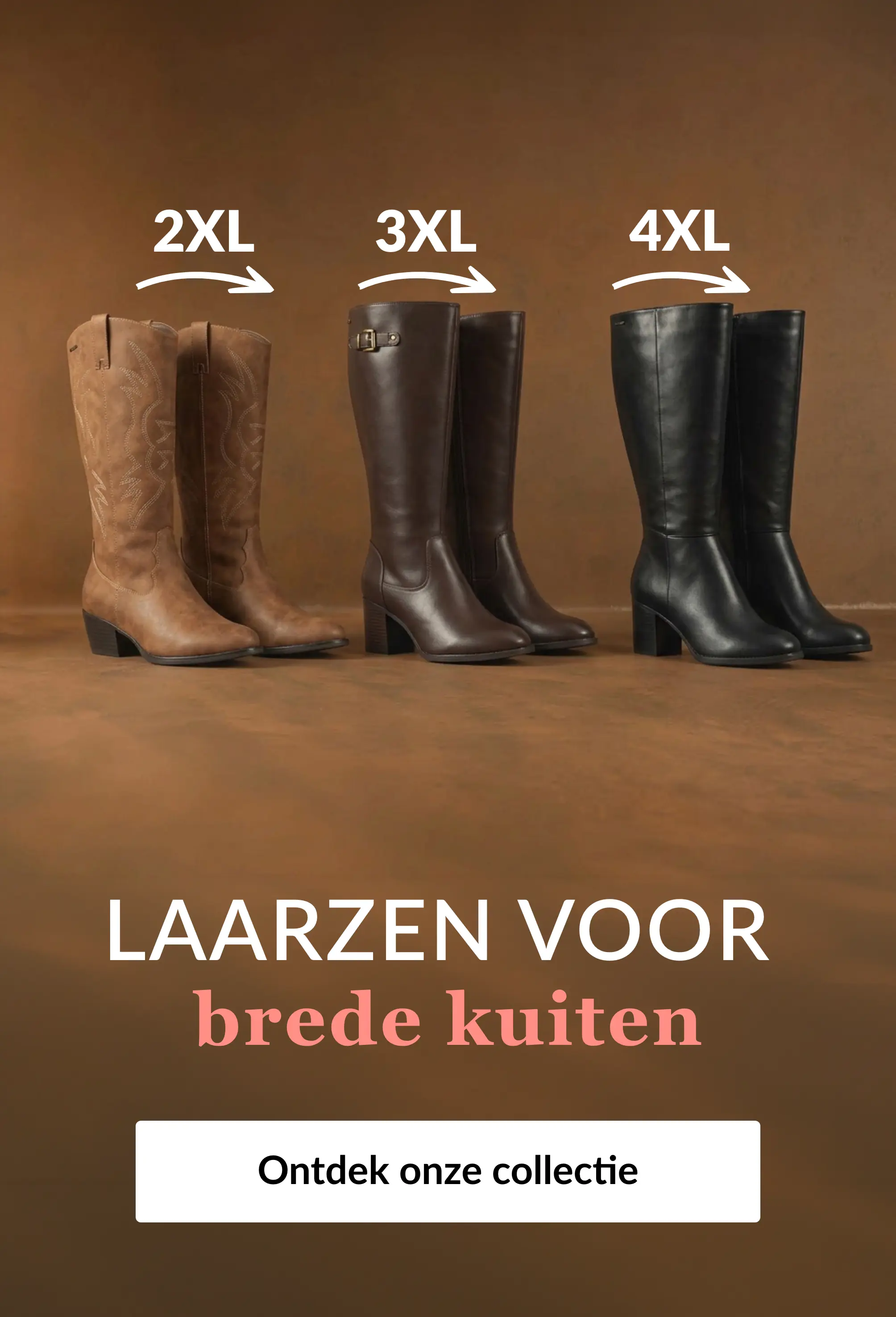Ontdek onze selectie laarzen voor brede kuiten op Blancheporte.be