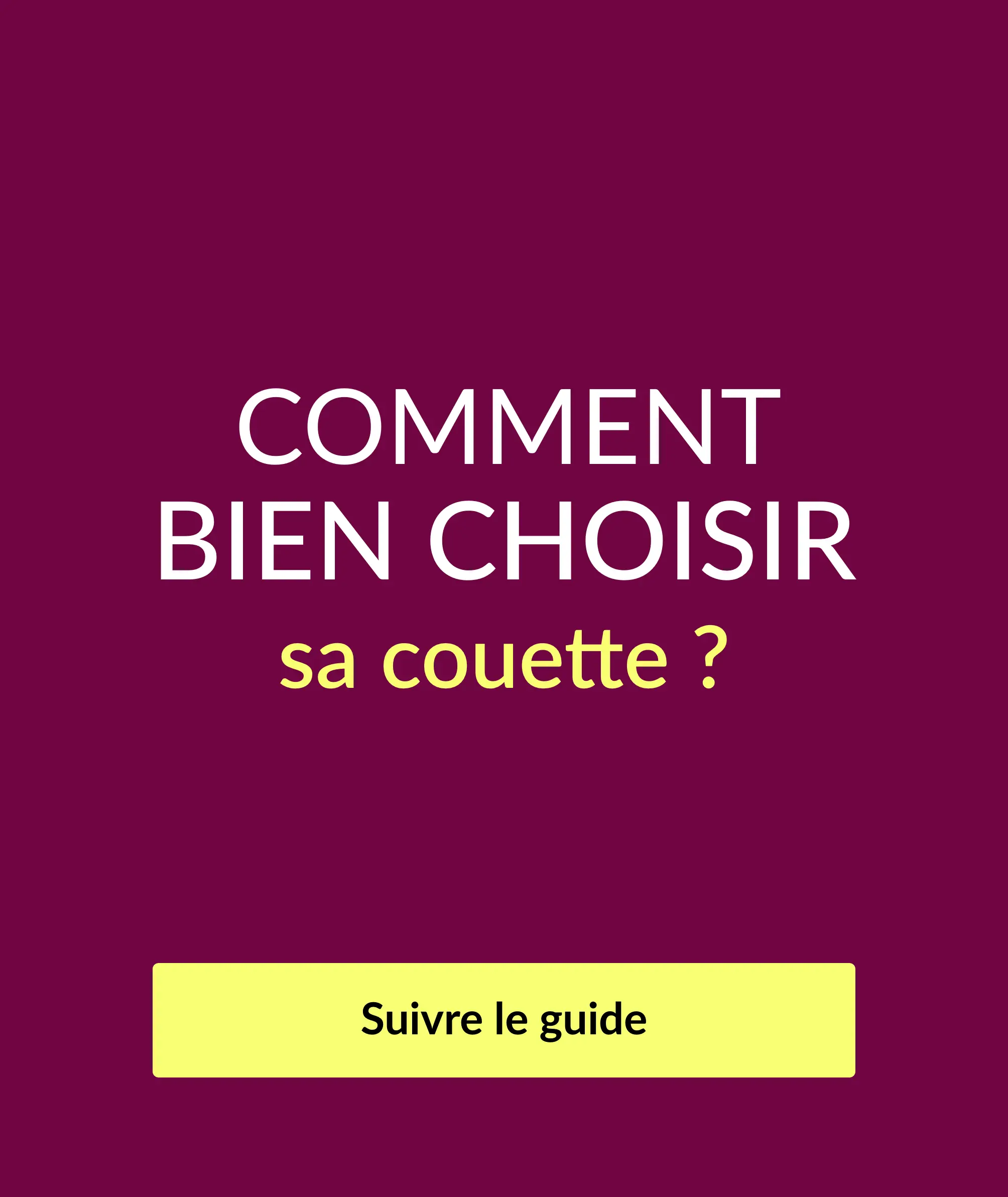 Guide couette Blancheporte