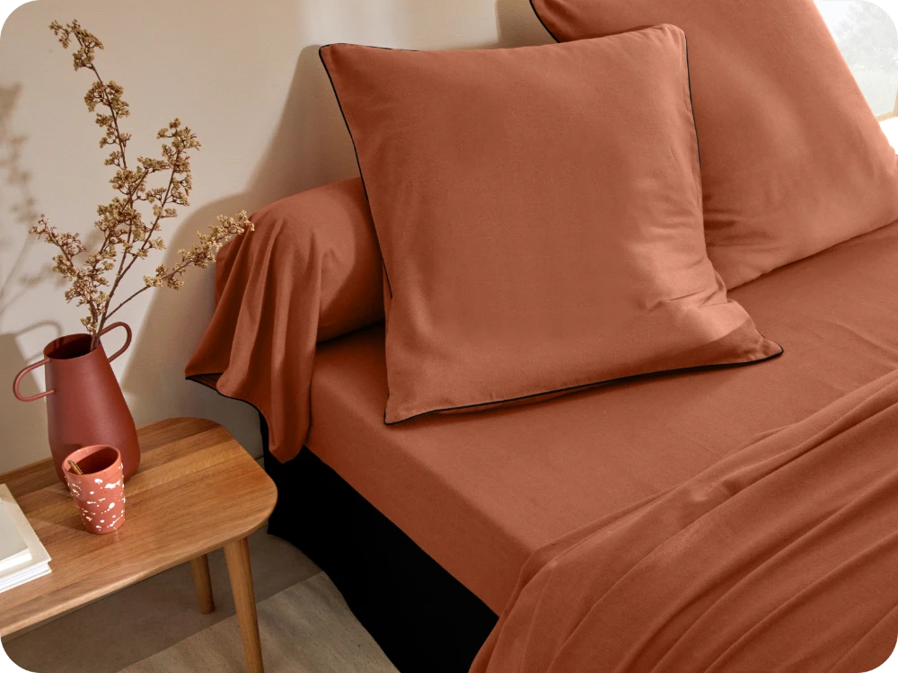 Linge de lit uni flanelle