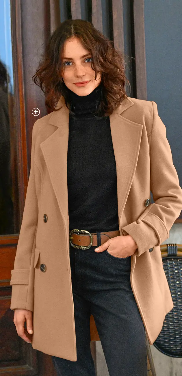 Manteau caban en laine, à saisir pendant le Black Friday | Blancheporte