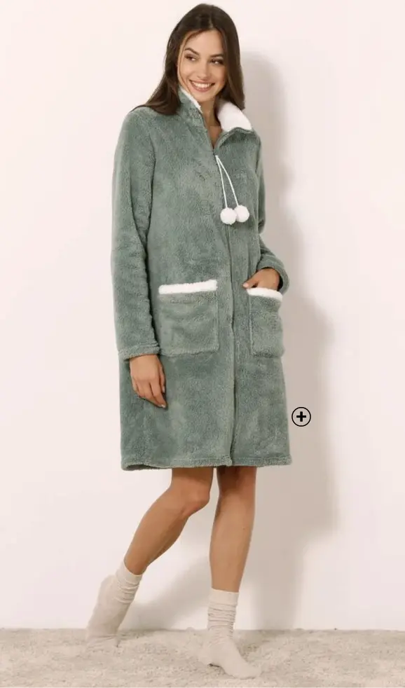Badjas van fleece stof, warmte en comfort voor winteravonden | Blancheporte