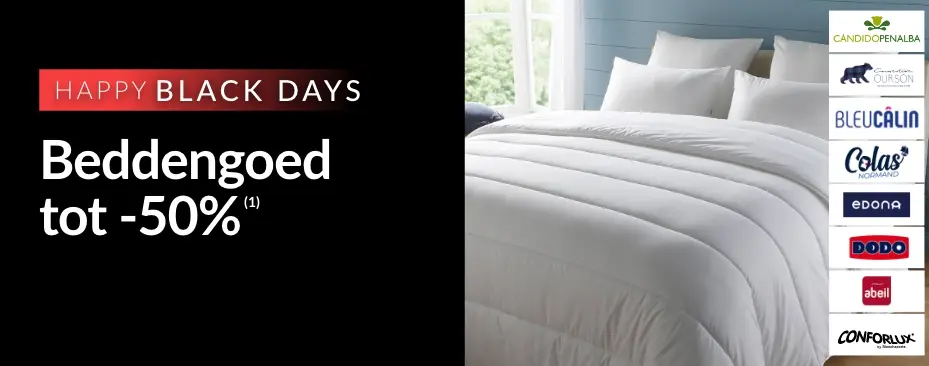 Happy Black Days: uw favoriete beddengoedmerken tot 50% korting op de website