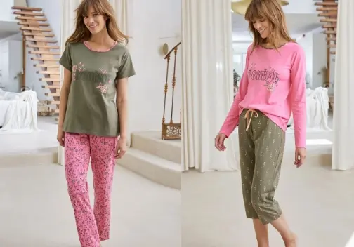 Kies uw pyjama op maat met de mix&match pyjama voor dames