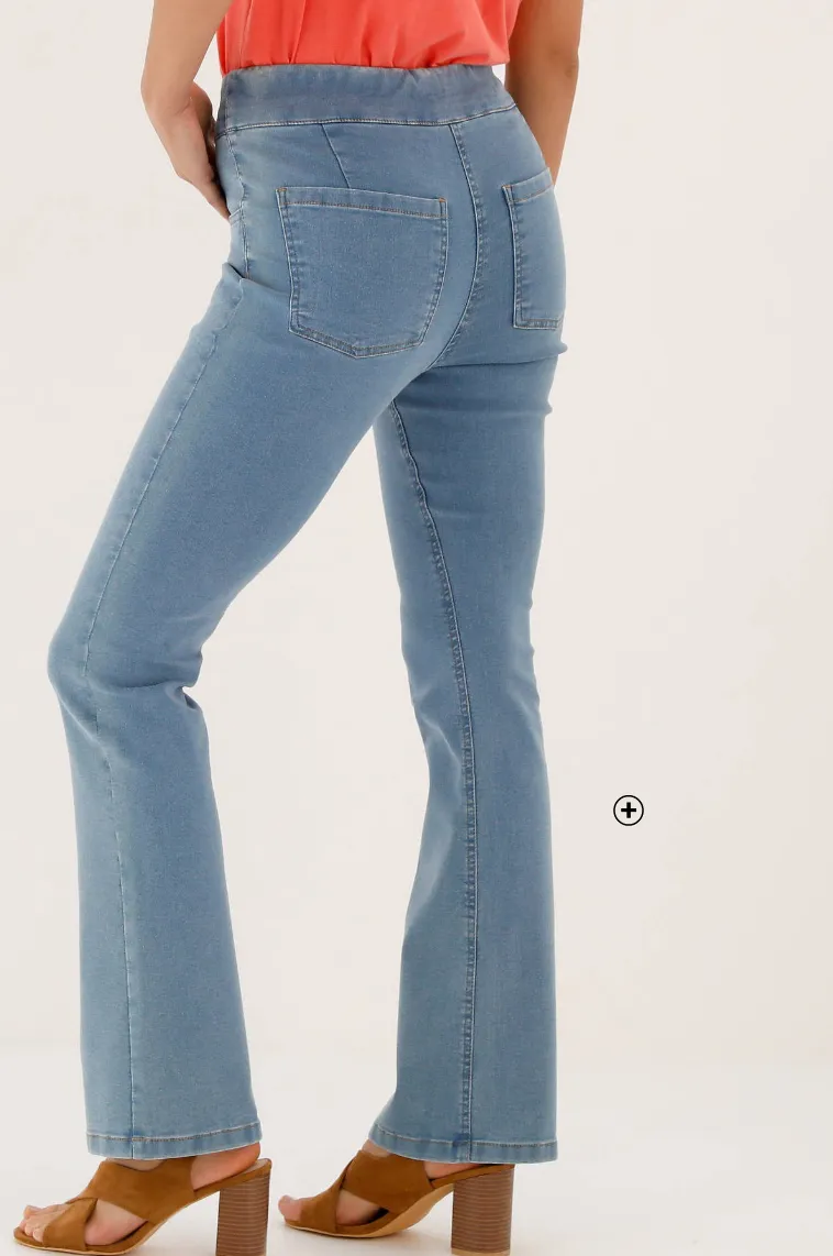 Ultracomfortabele bootcut jeans, grote lengte - Blancheporte
