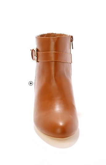 Boots femme bi-matière motif pied-de-poule à boucle marron pas cher | Blancheporte