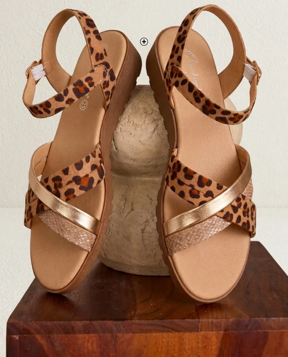 Dames sandalen met meerdere bandjes, luipaardprint, vlakke zool - Blog Blancheporte