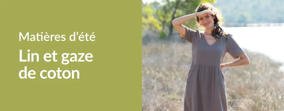 Découvrez le lin et la gaze de coton, les matières de l'été chez Blancheporte
