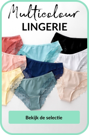Ontdek onze selectie multicolour lingerie voor kleine prijsjes