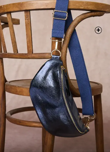 Sac banane zippé métallisé, un accessoire incontournable dans les couleurs tendances automne hiver 2024 - Blancheporte