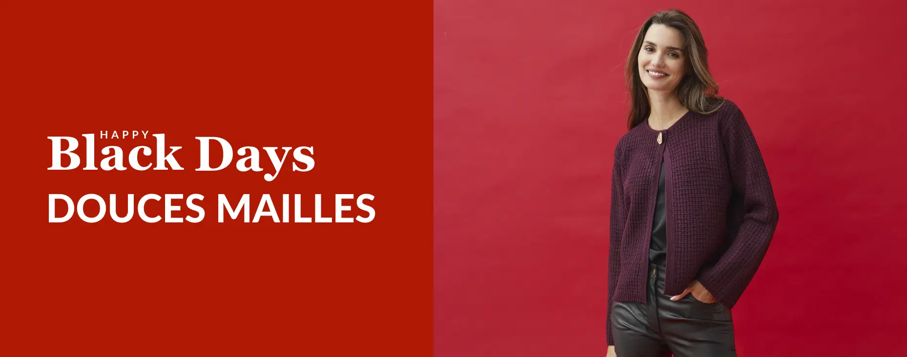 Happy Black Days : profitez d'une large sélection de maille pour femme et pour homme