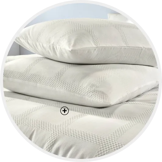 Uni wafelkatoenen bedlinnen met stijlvol en zacht hoofdkussen | Hoe kies je je hoofdkussen? – Blancheporte