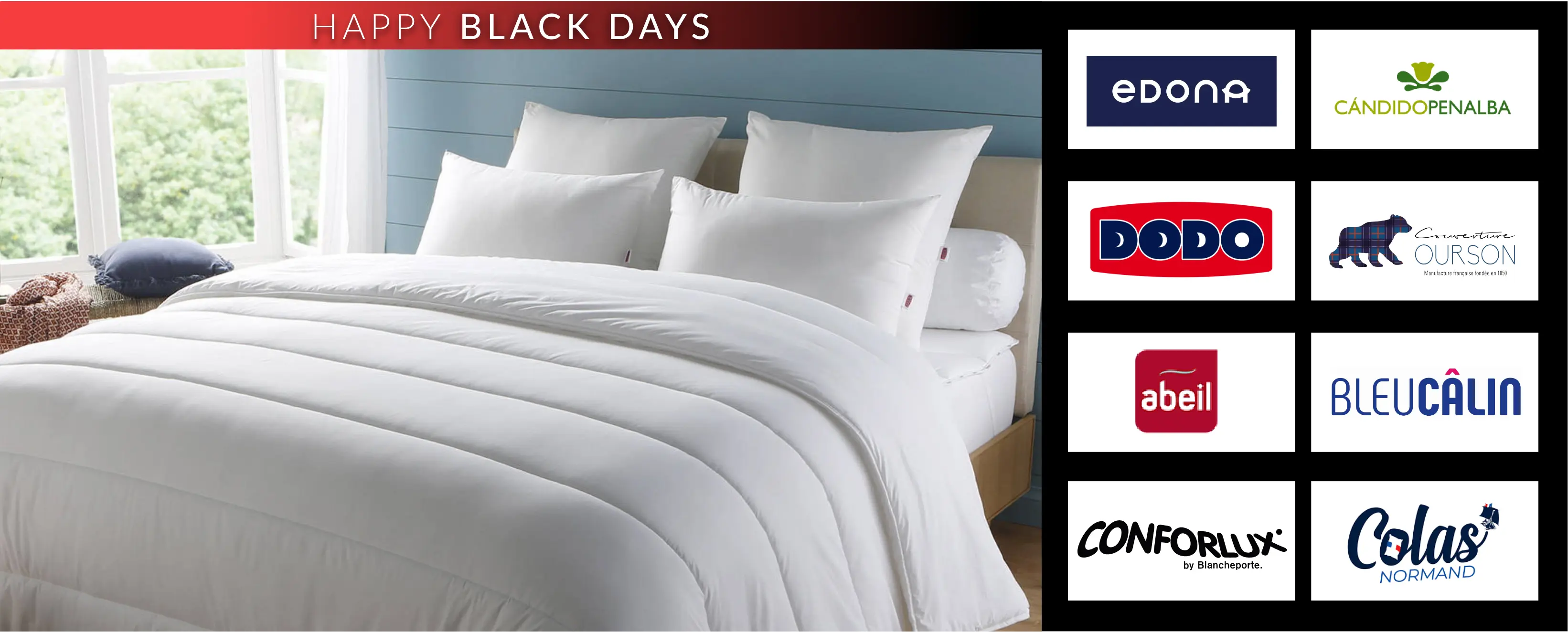 Happy Black Days: uw favoriete beddengoedmerken tot 50% korting op de website