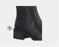 Bottes mi-hautes cuir Bottes femme mi-hautes Tamaris® en cuir noir spécial mollets larges pas cher | Blancheporte