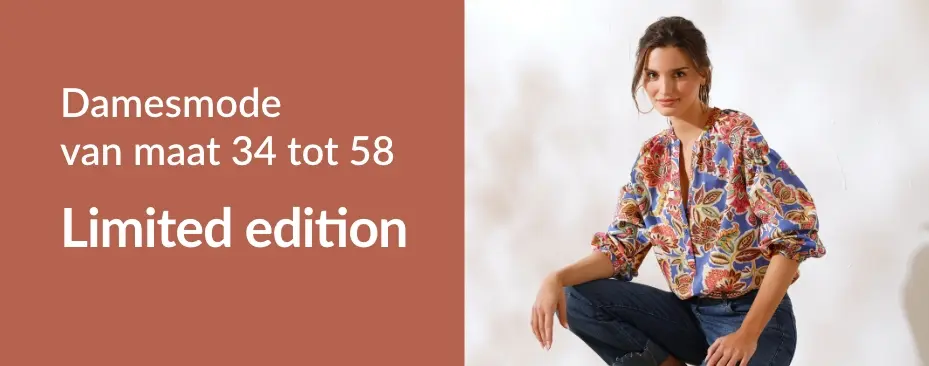 Damesmode van 34 tot 58