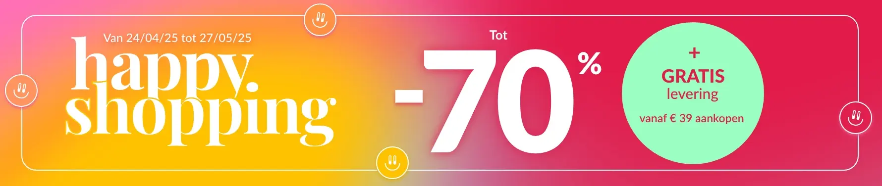 Happy Shopping: profiteer van kortingen tot 70% op de Blancheporte website + gratis bezorging bij aankoop van €39 of meer!