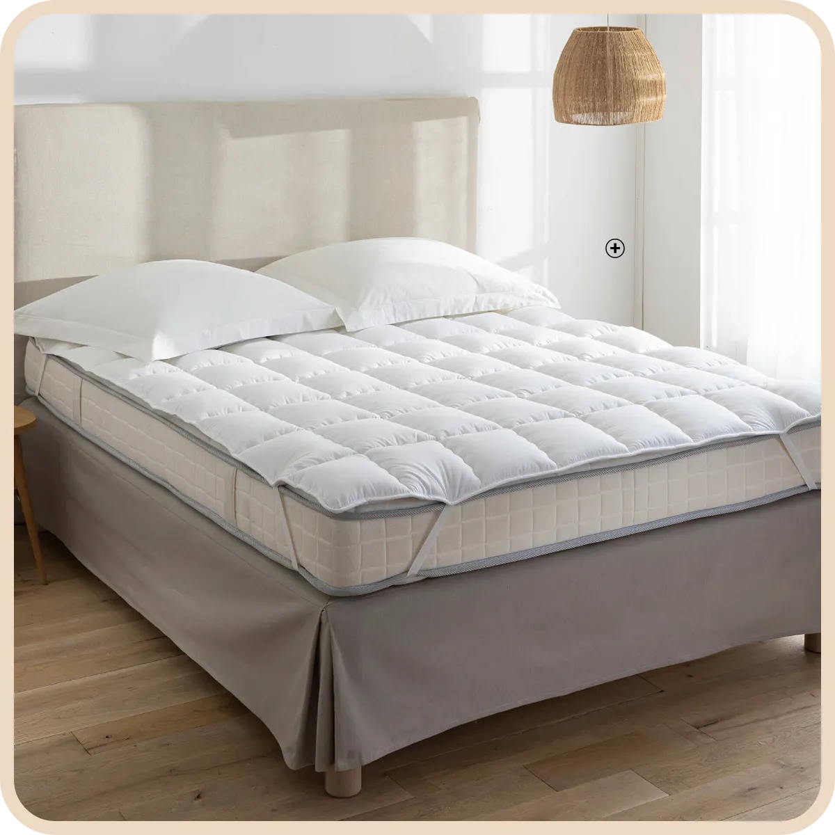 Outlast thermoregulerende topdekmatras, vulling 450g/m², optimaal comfort, witte hoes - Blog Blancheporte