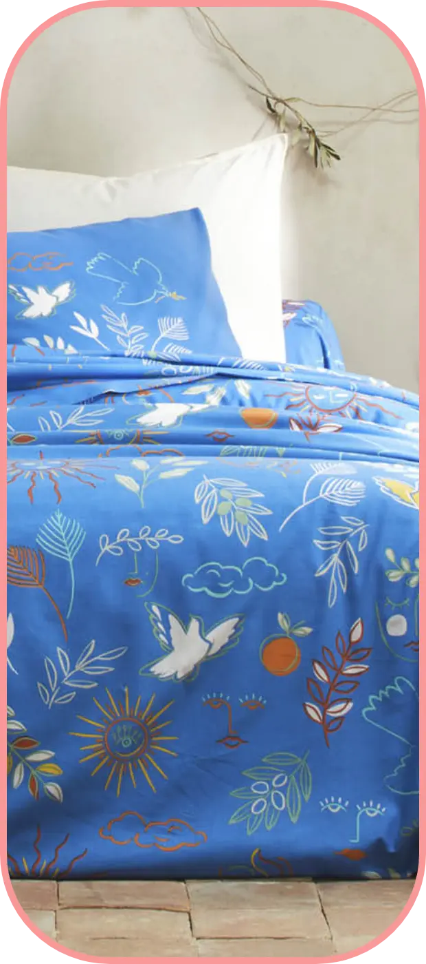 Linge de lit imprimé Madère style provençal, à ne pas manquer pendant les soldes été 2025 | Blancheporte