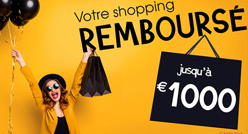 Votre shopping remboursé