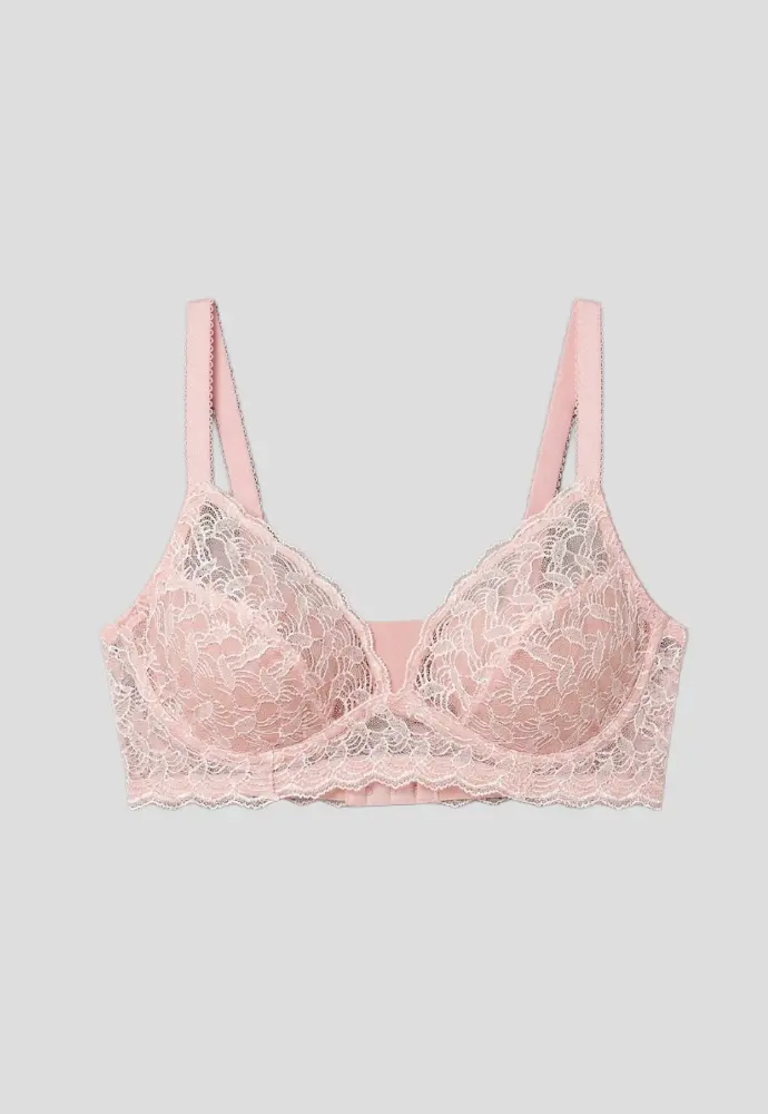Soutien-gorge forme emboîtante en tulle brodé Laconi, sans armatures - Blancheporte.fr