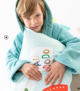 1-persoons bedlinnen voor kinderen Colombine Kids® van 100% katoen met dierenprint, goedkoop | Blancheporte